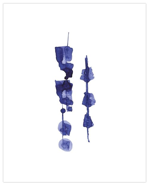 Tassel - Indigo Art Print - 8 x 10 (Art-prints 8x10)