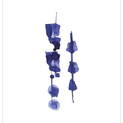 Tassel - Indigo Art Print - 12 x 16 (Art-prints 12x16)