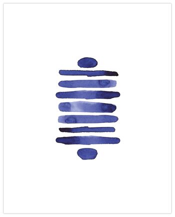 Zen - Indigo Art Print - 12 x 16 (Art-prints 12x16)