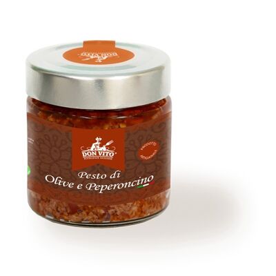 Pesto di olive e peperoncino - 90 g