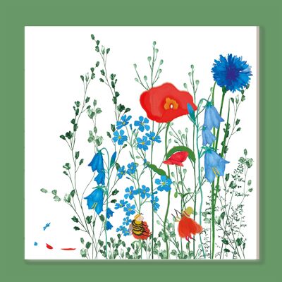 Greeting and congratulations card - summer meadow
