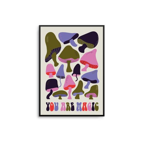 Magic Mushrooms Art Print