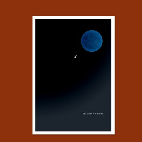 Kleines Poster 'Sista Earth' 15 x 21 cm (DIN A5)