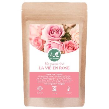 Thé blanc menthe / rose -  Ma Pause Thé La Vie En Rose 1