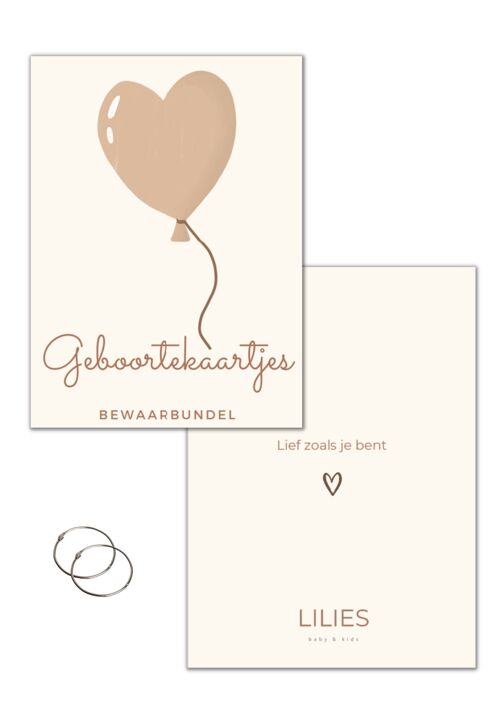 Geboortekaartjes bewaarbundel - Ballon