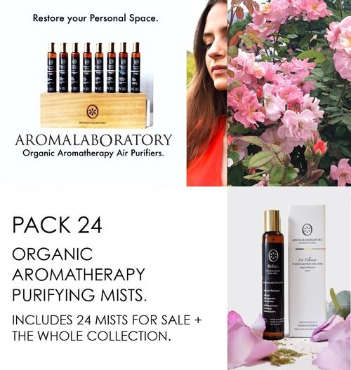 PACK 24. BRUMAS PURIFICADORAS AROMATERAPÉUTICAS. BIO