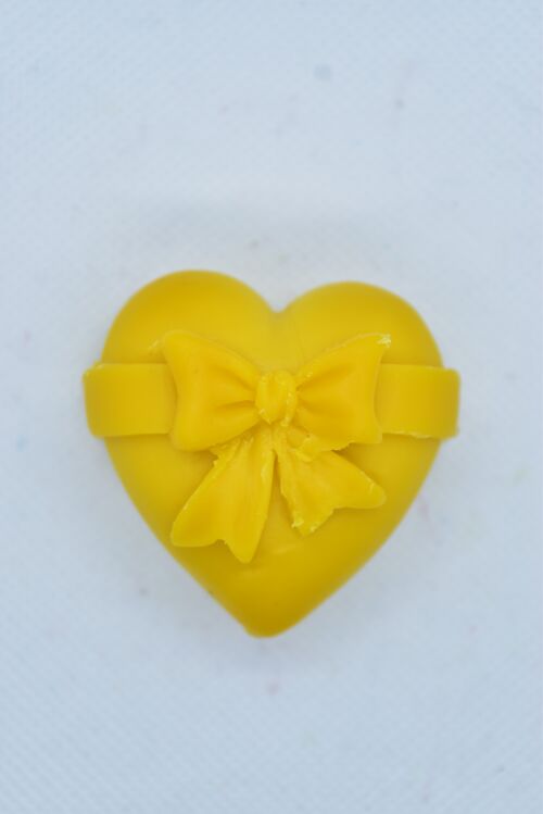 Heart shape beeswax melt / various pattern