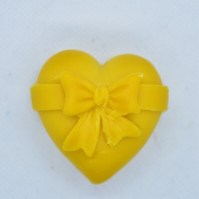 Heart shape beeswax melt / various pattern