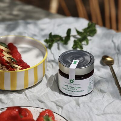 Extra Strawberry Jam with Mint 220g | Provençal jam