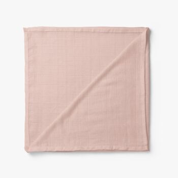 Couverture d'emmaillotage en mousseline de coton et bambou bio - Spring Rose 4