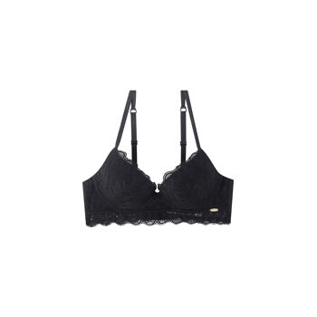 Brassière rembourrée en dentelle-NOIR (1-1-1-1; 85B-90B-95B-100B) 1