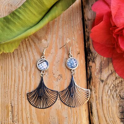 Silver Flora earrings