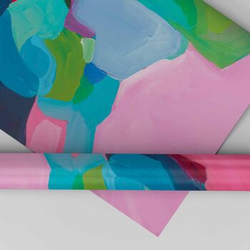 Emballage cadeau abstrait rose | Papier Cadeau Art Abstrait 2
