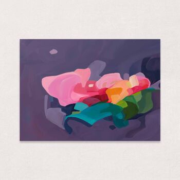 Emballage cadeau abstrait violet | Papier Cadeau Art Abstrait 3