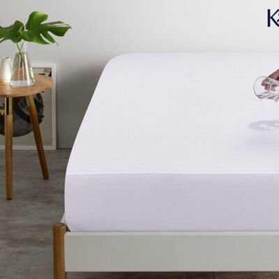 Luxury Loft Mattress Topper with Hollowfibre Fill, 100% Cotton Cover &  Elasticated Straps - Size Single, H12.5 x W90 x D190cm