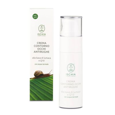 Anti-wrinkle Eye Contour Cream with snail slime and Q10 - Airless bottle 30 ml