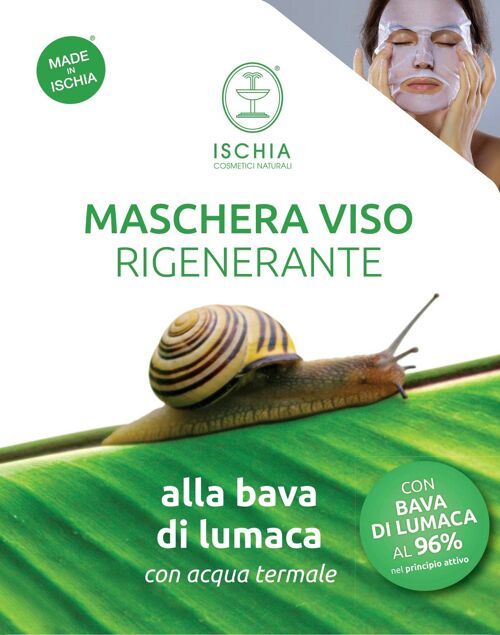 Maschera viso rig. bava di lumaca -monouso 15 ml x 20 PEZZI