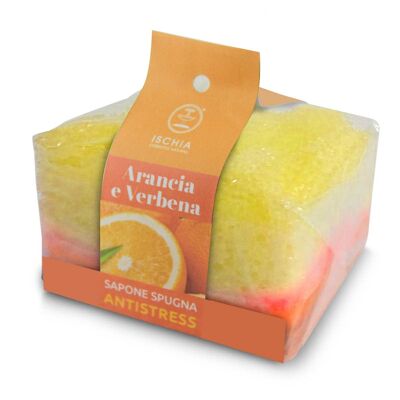 Sapone Spugna Antistress arancia e verbena - 75 gr