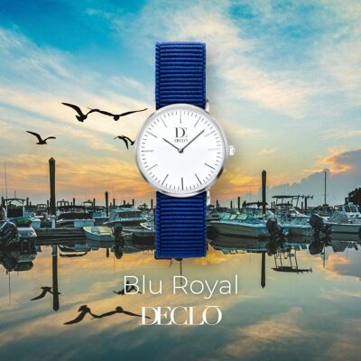 RELOJ DECLO ROYAL CAJA PLATA