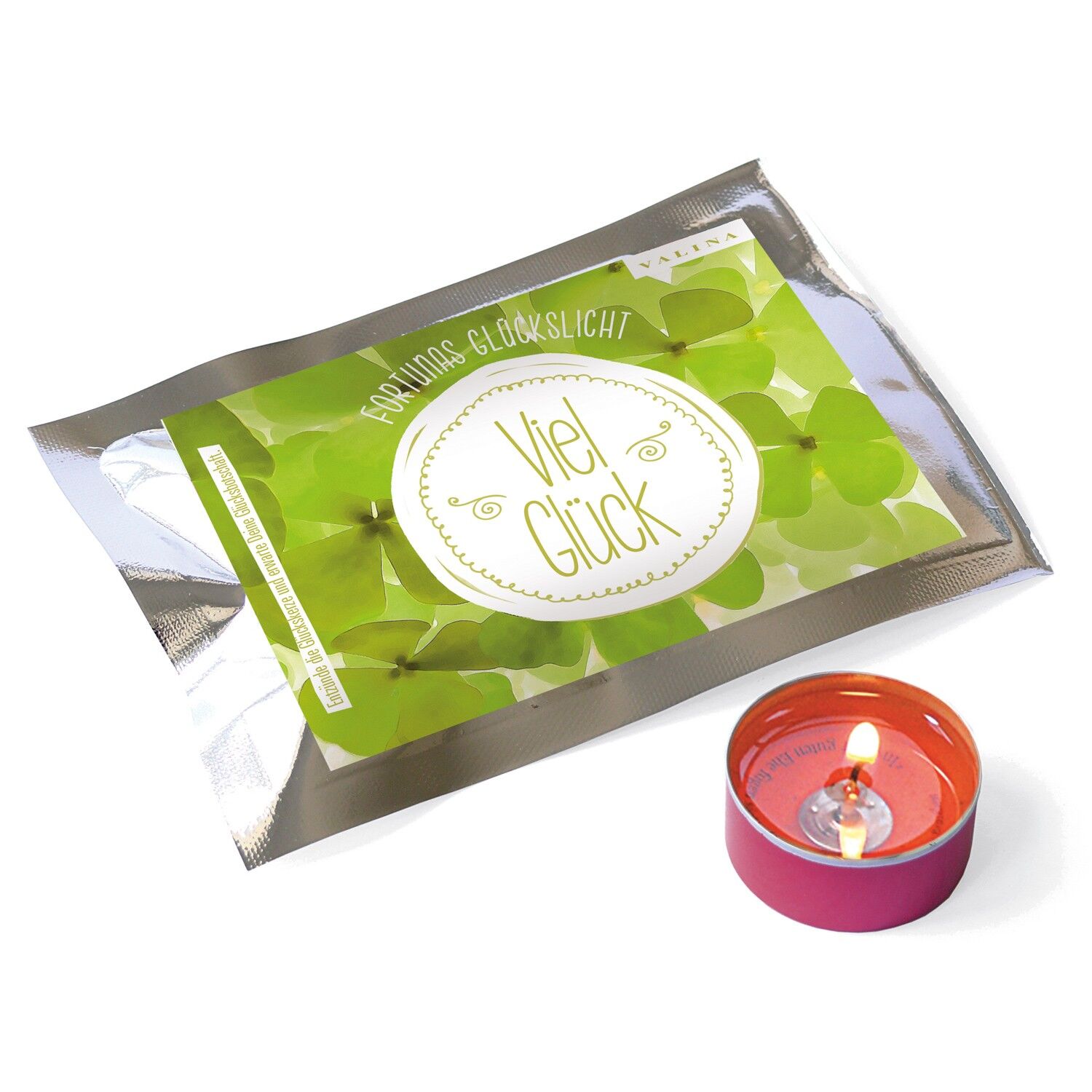 Fortuna's lucky light / picture / lucky clover - good luck