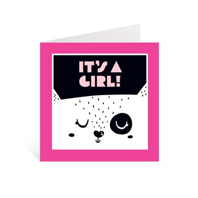 New Baby Girl Card | It's a Girl Card | Card for baby shower | Welcome to the world card | Congratulations for new baby