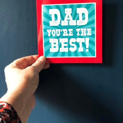 Father's Day Card, Dad You're The Best Card, Special Dad, Card from son, Top Dad, Greatest Father, Fun card for dad