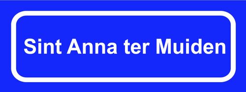 Fridge Magnet Town sign Sint Anna ter Muiden