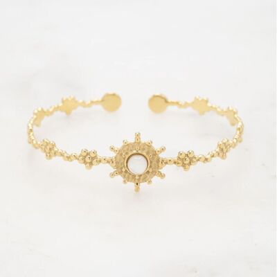 Pulsera esclava Noeva - Nácar blanco