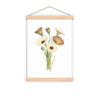 Aurora Daisy Flower Art – A4 Blanc 8,2 x 11,6 (sans cintre) 2