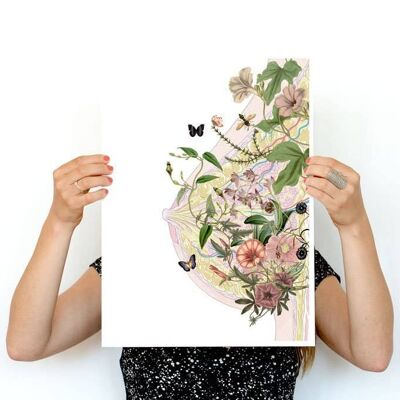 Beautiful Breast Collage – A4 Weiß 8,2 x 11,6 (ohne Aufhänger)