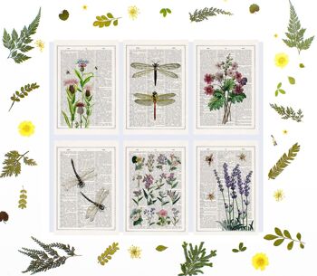 Abeilles et fleurs de lilas Cartes postales 1