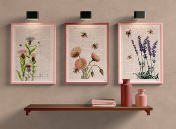 Abeilles et fleurs sauvages Poster 3