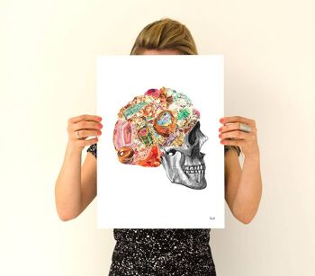 Brilliant Mind Print - Blanc 8x10 (Sans cintre) 3