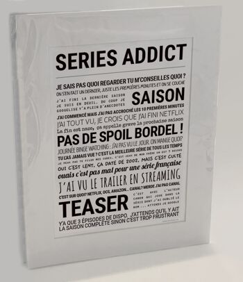 Affiche "Series addict" 1