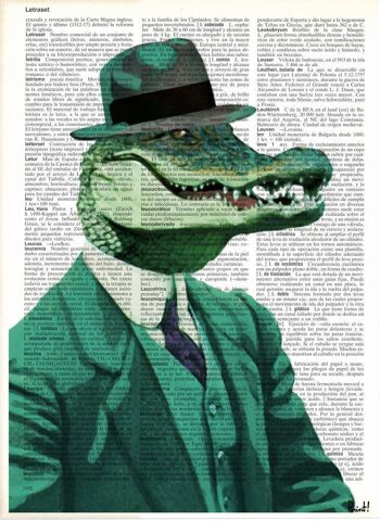 Déco murale Crocodile Chic - Page Livre M 6.4x9.6 2