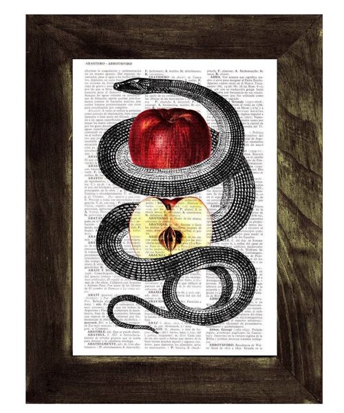 Christmas Gifts, Welcome spring Red Temptation Snake and Apple Print on New home gift Page the best choice as gifts for him Ani202b - Book Page S 5x7