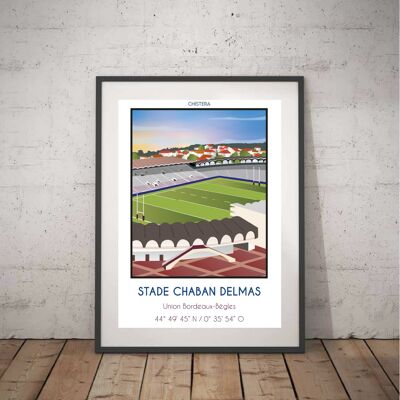 Chaban Delmas stadium poster