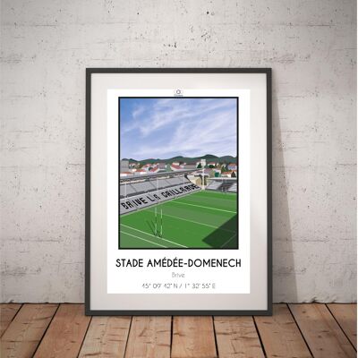 Amédée Domenech stadium poster