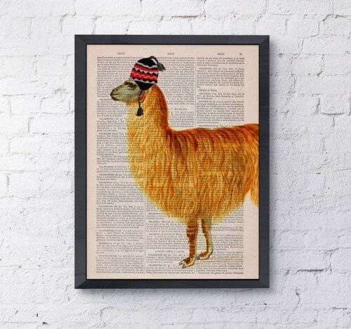 Christmas Svg, Unique gift, home gift, best friend gift, Christmas Gifts, for her.no drama Llama Nursery wall art Prints ANI167 - Book Page L 8.1x12