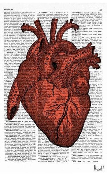Noël Svg, Wall art print, Cadeau pour lui, Dictionary Page Art, Unique Art, Anatomical Heart, Doctor gift, Office unique gift, SKA032 - A4 White 8.2x11.6 2