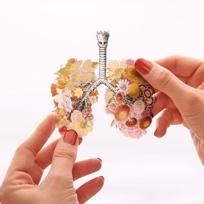 Durchsichtiger Lungenaufkleber