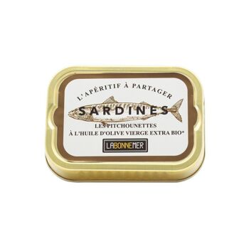 Petites sardines à l'huile d'olive vierge extra bio 2