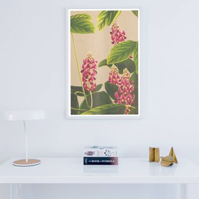Gelbwurz-Pflanzen-orientalisches Blumen-Plakat