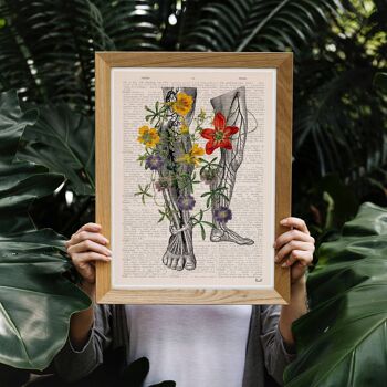 Fleurs sur mes jambes Print - Affiche A3 11,7 x 16,5 (sans cintre) 2