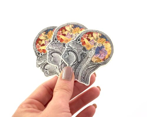 Flowery Brain stickers