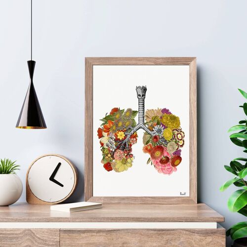 Flowery Lungs Print - A3 Poster 11.7x16.5