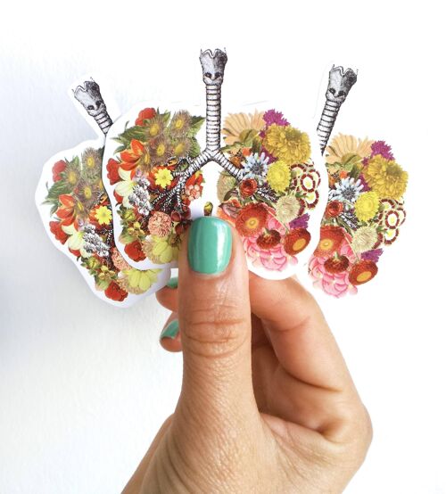 Flowery Lungs stickers