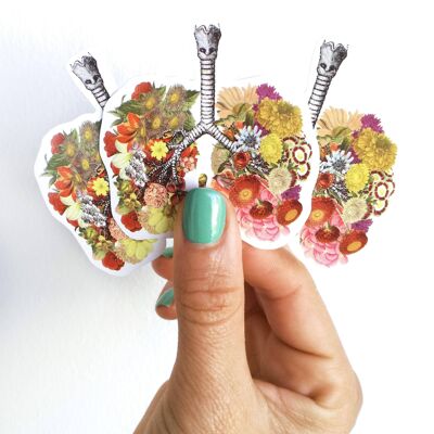 Flowery Lungs stickers