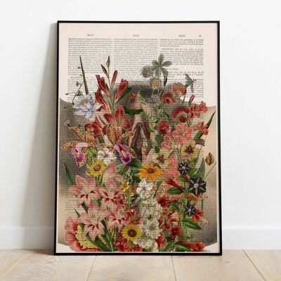 Flowery Vulva femminista Art - Poster A3 11,7 x 16,5 (senza gancio)