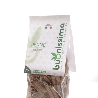 Gluten free white rice and hemp penne